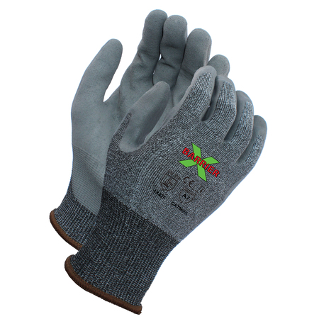 XBARRIER A7 Cut Resistant, Gray Textreme, Luxfoam Coated Glove, L CA7588L12